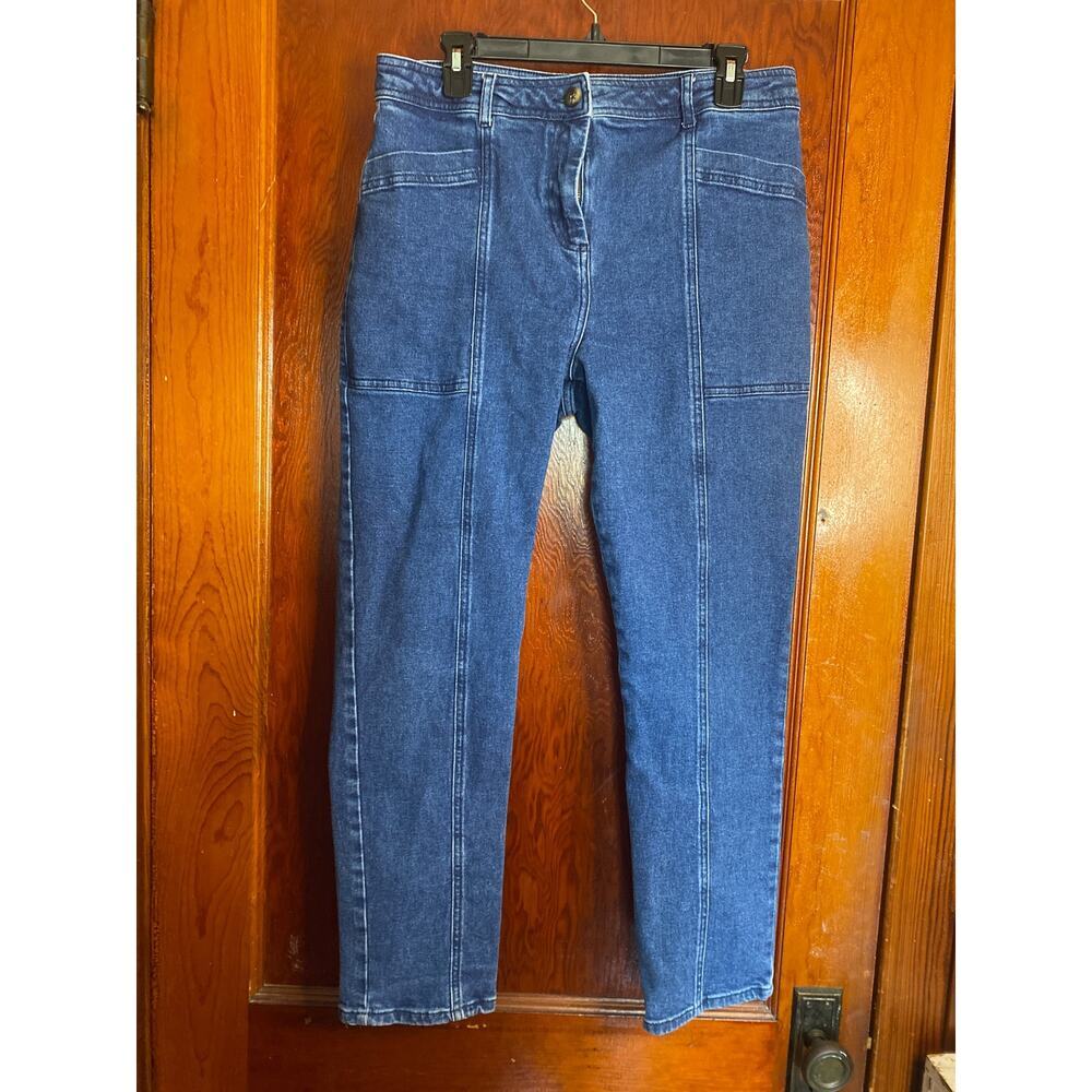 Anthropologie Boden Denim Abingdon Pants 10 Regular - Picture 5 of 11